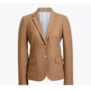 J. Crew Schoolboy Blazer - size 12 -Camel, Wool blend